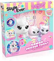 Fun Decore Sua Luminária Família Unicórnio Kawaii F0257-0 Fun Decore Sua Luminária Família Unicórnio Kawaii F0257-0