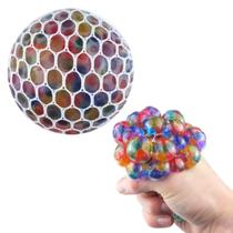 Fun Squishy Stress Ball Mesh Orbeez Splash Apertar Espremer Bola Bolinha Anti Stress Rainbow