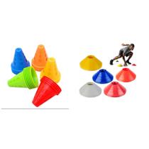 Funcional Treino 10 Pratos Chapéus + 10 Cones C/ 3 Barreiras