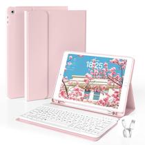 Funda con Teclado GKABXY para iPad 10.2" 7.ª-9.ª Gen Rosa