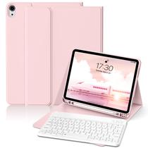 Funda con Teclado Inalámbrico KVTVOU para iPad 11/10.9" Rosa