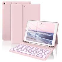 Funda con Teclado JKSML para iPad 10.2" con Retroiluminación de 7 Colores Rosa Funda con Teclado JKSML para iPad 10.2" con Retroiluminación de 7 Colores Rosa
