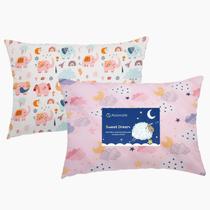 Funda de Almohada Aisawate para Niños y Niñas de Algodón Orgánico 36x51 cm Paquete de 2
