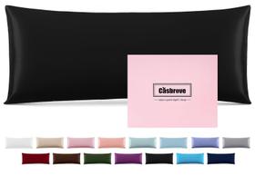 Funda de Almohada para Cuerpo de Seda Casbrove Negra 20x54 cm Funda de Almohada para Cuerpo de Seda Casbrove Negra 20x54 cm