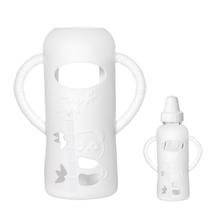 Funda de silicona Runhike para biberón Evenflo de 8 oz, blanca Funda de silicona Runhike para biberón Evenflo de 8 oz, blanca