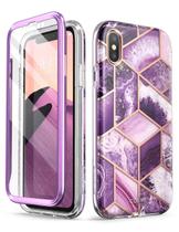 Funda i-Blason para iPhone Xs Max 6.5" Bumper de cuerpo completo morado Funda i-Blason para iPhone Xs Max 6.5" Bumper de cuerpo completo morado