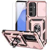 Funda M MAIKEZI de grado militar con anillo para Samsung Galaxy S25 FE