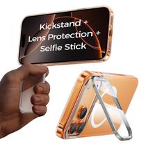 Funda Magnética MAGIC JOHN para iPhone 17 Pro con Soporte Plegable y Protección de Lente