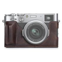 Funda Mitad para Fujifilm X100VI Estilo Retro de Cuero Genuino