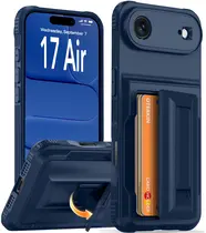 Funda Oterkin para iPhone 17 Air 6.5" con Cartera, Bloqueo RFID y Soporte en Azul
