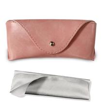 Funda para Anteojos LogHog Portátil de Cuero para Gafas de Sol Rosa