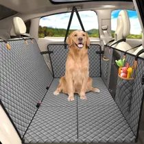 Funda para Asiento de Coche para Perros Lekereise con Fondo Rígido y Cama Hamaca de Viaje