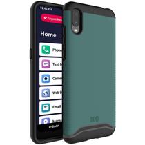 Funda para Celular TUDIA DualShield para Jitterbug Smart 3 Verde Cazador
