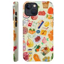 Funda para iPhone 15 con Diseño Esmerilado Collage de Agricultores