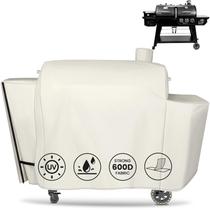 Funda para Parrilla QuliMetal para Pit Boss Pro Series Triple Función Combo Parrilla PB1100PSC1 PB1100PSC2 Sportsman PB1230 Combustible Madera/Gas Combo 1230 PB1230SP PB1230G