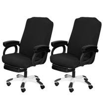 Funda para Silla de Oficina SARAFLORA Paquete de 2, Negra Elástica Funda para Silla de Oficina SARAFLORA Paquete de 2, Negra Elástica