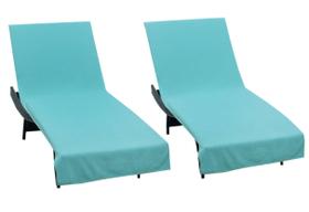 Funda para Silla de Piscina COTTON CRAFT Euro Spa Azul Azul Waffle 100% Algodón