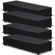 Funda para Sillón de Patio GoldenRaindrop Impermeable Paquete de 4