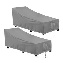 Funda para Sillón Tumbona de Patio OutdoorLines Impermeable Gris