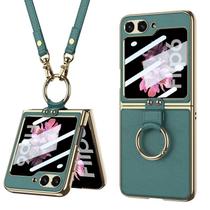 Funda para teléfono Lunivop compatible con Samsung Galaxy Z Flip 6 verde Funda para teléfono Lunivop compatible con Samsung Galaxy Z Flip 6 verde
