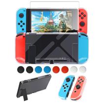 Funda Protectora Transparente FYOUNG para Nintendo Switch 1 con Protector de Pantalla