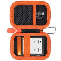 Funda rígida Aenllosi para billetera Ledger Flex STAX negro y naranja