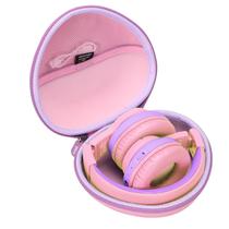 Funda rígida rosa Aproca para audífonos iClever BTH12