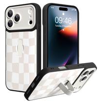 Funda SOKAD para iPhone 17 Pro con correa para dedo y soporte, color blanco