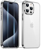 Funda Temdan para iPhone 15 Pro Max transparente y antiamarillamiento