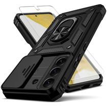 Funda YZOK para Samsung Galaxy S22 con cubierta para lente y soporte abatible