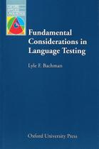 Fundamental Considerations Language Testing - Oxford Applied Linguistics - Oxford University Press - ELT