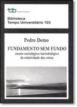 Fundamento sem Fundo: Ensaio Sociológico-metodológico da Relatividade s - Vol.103 - Tempo brasileiro