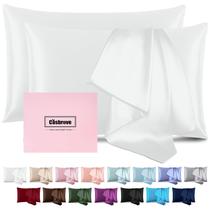 Fundas de Almohada de Seda Casbrove King Paquete de 2, Suaves y Transpirables Blancas Fundas de Almohada de Seda Casbrove King Paquete de 2, Suaves y Transpirables Blancas