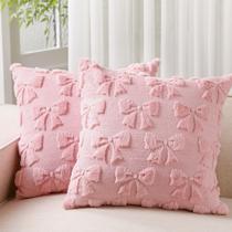 Fundas de Almohada Mixweer Coquette Rosa Oscuro Poliéster 45x45 cm