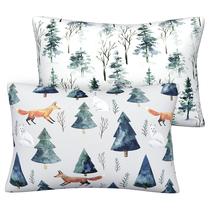Fundas de Almohada para Niños Pobibaby 13x18 pulgadas de Algodón Paquete de 2 Fundas de Almohada para Niños Pobibaby 13x18 pulgadas de Algodón Paquete de 2