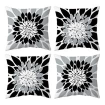 Fundas de Cojines para Exterior Qahing Impermeables 45x45 cm Paquete de 4
