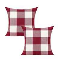 Fundas decorativas para cojines VAKADO 50x50 cm a cuadros rojos y blancos Fundas decorativas para cojines VAKADO 50x50 cm a cuadros rojos y blancos