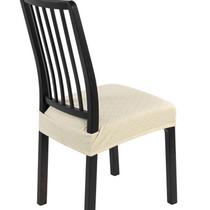 Fundas elásticas para asiento de silla de comedor SearchI juego de 4 beige Fundas elásticas para asiento de silla de comedor SearchI juego de 4 beige