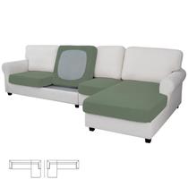 Fundas elásticas para cojines, paquete de 4 piezas para sofá seccional Fundas elásticas para cojines, paquete de 4 piezas para sofá seccional