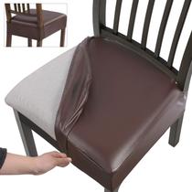 Fundas para Asientos de Sillas de Comedor SearchI Impermeables de Cuero PU Juego de 4 Marrón Fundas para Asientos de Sillas de Comedor SearchI Impermeables de Cuero PU Juego de 4 Marrón