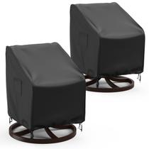 Fundas para Sillas de Patio BROSYDA Giratorias 2 Paquetes Impermeables Negras Fundas para Sillas de Patio BROSYDA Giratorias 2 Paquetes Impermeables Negras