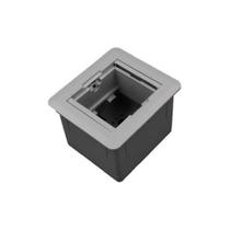 Fundo Caixa Universal Quadrada Abs 2 Blocos Cinza Qtmov