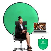 Fundo Chroma Key Verde Greika Circular 110cm Para Cadeira Gamer - Wgb110