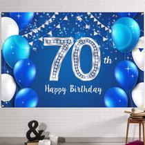 Fundo de banner de aniversário HAMIGAR 70th Happy 70 Years Old