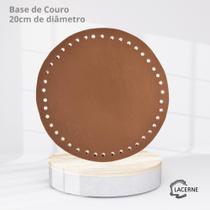 Fundo de Bolsa em Couro para Crochê Tamanho 20cm de diâmetro Fundo de Bolsa em Couro para Crochê Tamanho 20cm de diâmetro