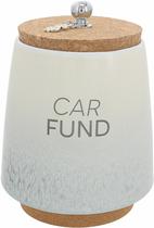 Fundo de carro Piggy Bank Pavilion, 16,5 cm, cerâmica, cinza ombre