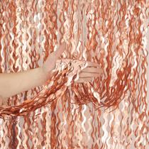 Fundo de Festa em Foil Rose Gold - Pacote com 4 Unidades (1x2m) - KEEUH