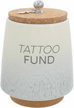 Fundo de tatuagem Piggy Bank Pavilion em cerâmica de 16,5 cm com tampa de cortiça