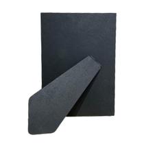 Fundo Eucatex Preto 20x25cm c/ Dobradiça Preta Gravata 32mm Preta