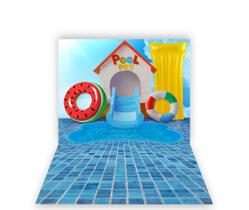 Fundo Fotográfico 1,50 X 2,10 - Pets Pool Party Piscina de Osso 003